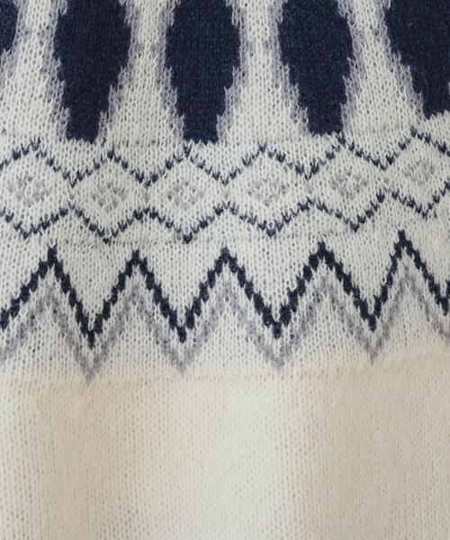 ❤︎みっち様→simple様 おまとめ 8アイテム 3/21 セール】【S-LL】ゆるっと大人レトロなノスタルジック求心柄ニット