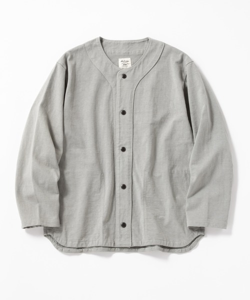 Jackman(ジャックマン)の「Dotsume UF Jacket(ノーカラージャケット・メンズ・ブラック/セージグリーン/ガンメタ・LARGE/MEDIUM/SMALL)」の15枚目の写真