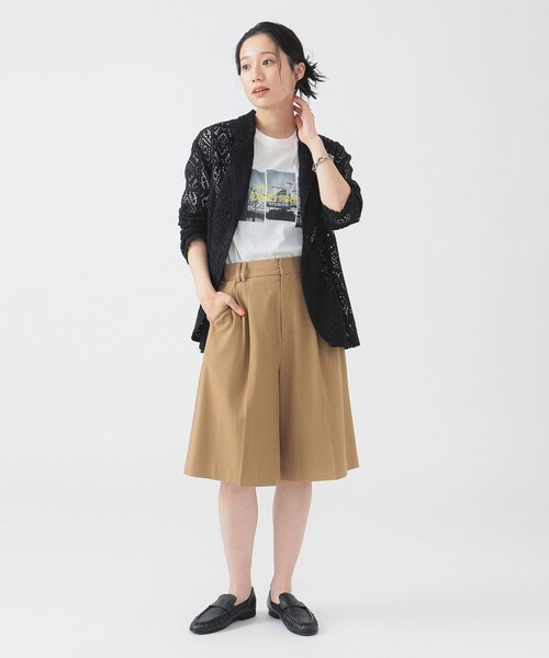 B:MING by BEAMS(ビーミングバイビームス)の「レース テーラード ジャケット(S~M)(テーラードジャケット・レディース・ブラック/オフホワイト・MEDIUM/SMALL)」の4枚目の写真