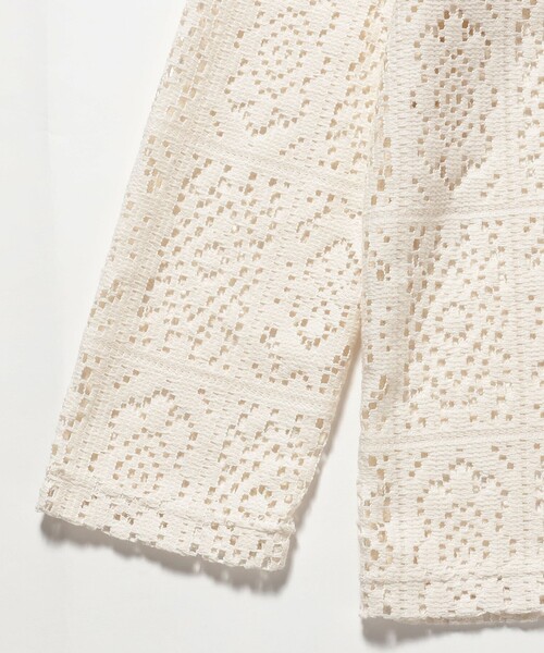 B:MING by BEAMS(ビーミングバイビームス)の「レース テーラード ジャケット(S~M)(テーラードジャケット・レディース・ブラック/オフホワイト・MEDIUM/SMALL)」の7枚目の写真