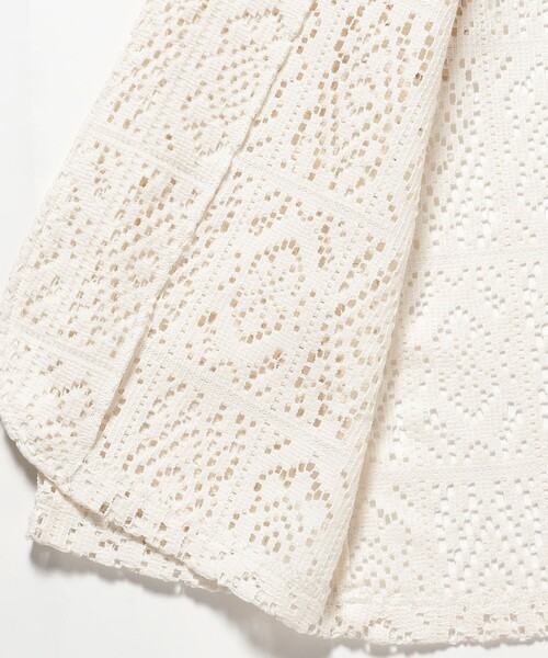 B:MING by BEAMS(ビーミングバイビームス)の「レース テーラード ジャケット(S~M)(テーラードジャケット・レディース・ブラック/オフホワイト・MEDIUM/SMALL)」の8枚目の写真