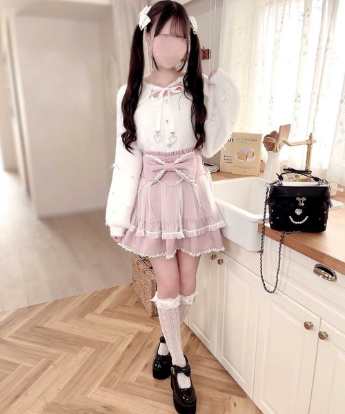 【もえにゃちゃんコラボ】チュール付きリボンスカパン（スカート）｜MA*RS（アメーバーマーズ）
