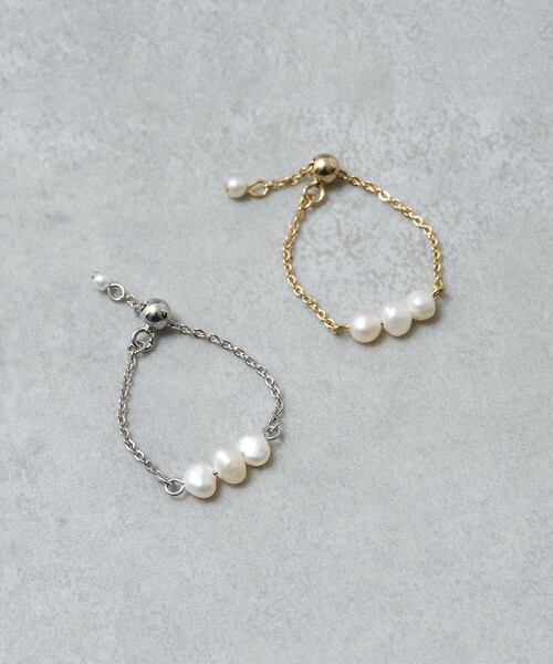 collex（コレックス）の「【dignif】【金属アレルギー対応】パールチェーンリング（リング・レディース・ゴールド・フリー）」の13枚目の写真