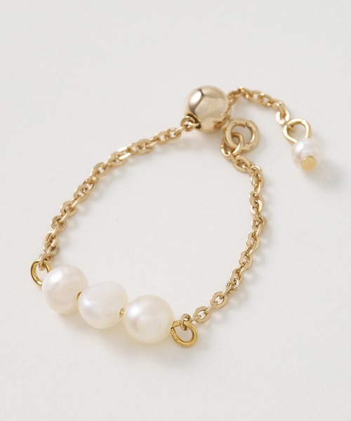 collex（コレックス）の「【dignif】【金属アレルギー対応】パールチェーンリング（リング・レディース・ゴールド・フリー）」の6枚目の写真