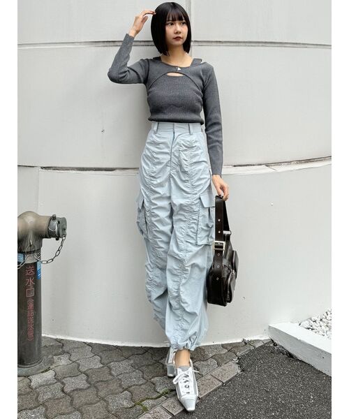 フロントホックレイヤードライクニット（ニット/セーター）｜MURUA（ムルーア）