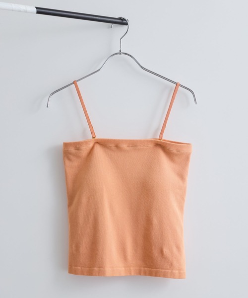 VIS（ビス）の「【洗える】チューブトップキャミソール（キャミソール・レディース・オフホワイト/ベージュ/オレンジ/ブラック・FREE）」の11枚目の写真