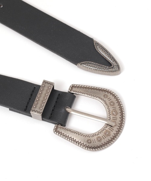 3.3 Field Trip （3.3フィールドトリップ）の「【UNISEX】3.3 Field Trip／ウエスタンスタイルベルト（ベルト・レディース・ブラウン/ブラック・FREE）」の4枚目の写真