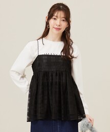 ANY SIS（エニィスィス）の「【洗える】ラッセルレース キャミソール（キャミソール）」