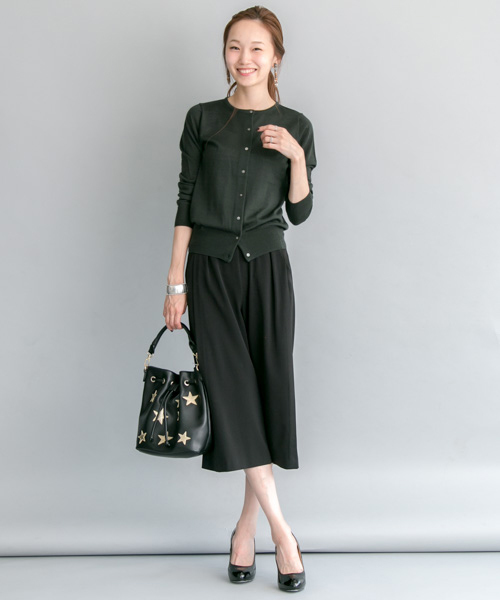 URBAN RESEARCH（アーバンリサーチ）の「UR 16GG MERINO WOOK KNIT CARDIGAN（カーディガン/ボレロ・レディース・グレー/ネイビー/ブラック/カーキ・FREE）」の6枚目の写真