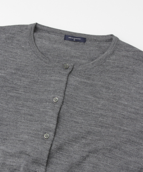 URBAN RESEARCH（アーバンリサーチ）の「UR 16GG MERINO WOOK KNIT CARDIGAN（カーディガン/ボレロ・レディース・グレー/ネイビー/ブラック/カーキ・FREE）」の10枚目の写真