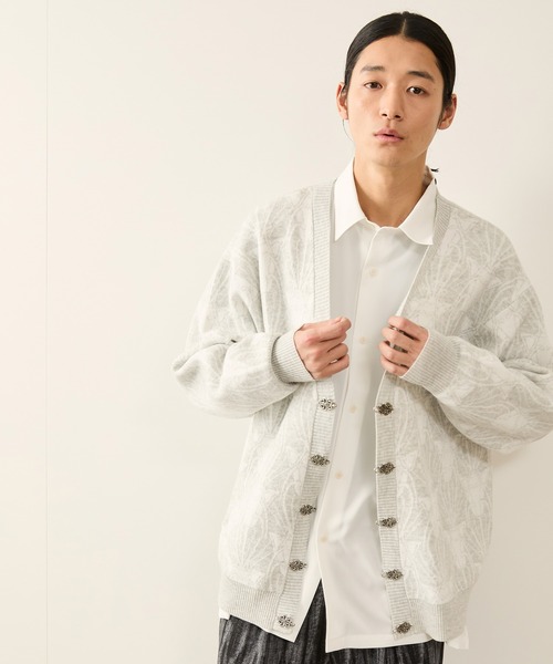 【値下げしました】新品タグ付きohga CHARMENT カーディガン ホワイト 最終値下げohga CHARMENT カーディガン ホワイト