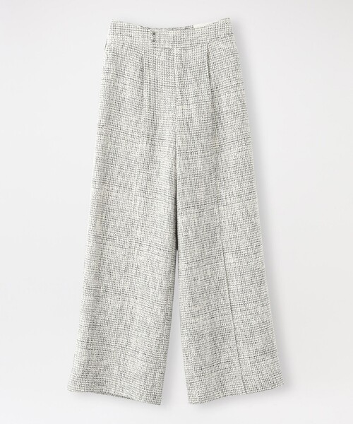 LOVELESS（ラブレス）の「ツイードストレートパンツ（スラックス・レディース・オフホワイト/ダークネイビー・36/34/38）」の7枚目の写真