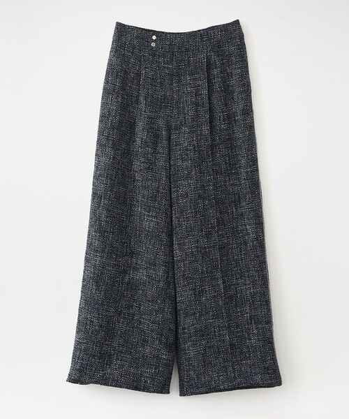LOVELESS（ラブレス）の「ツイードストレートパンツ（スラックス・レディース・オフホワイト/ダークネイビー・36/34/38）」の8枚目の写真