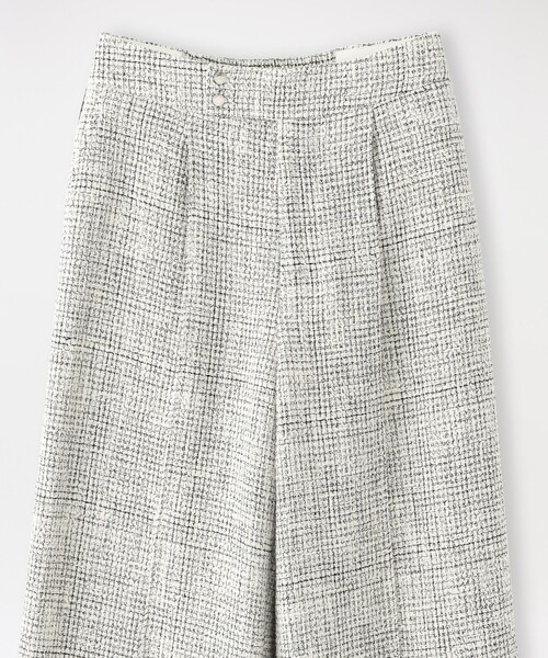 LOVELESS（ラブレス）の「ツイードストレートパンツ（スラックス・レディース・オフホワイト/ダークネイビー・36/34/38）」の11枚目の写真