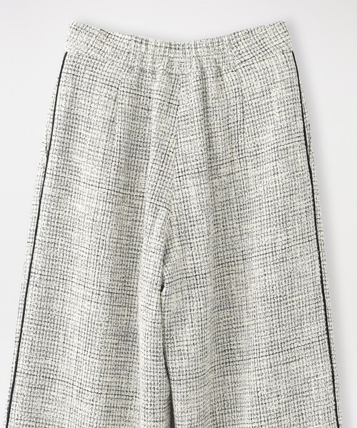 LOVELESS（ラブレス）の「ツイードストレートパンツ（スラックス・レディース・オフホワイト/ダークネイビー・36/34/38）」の12枚目の写真