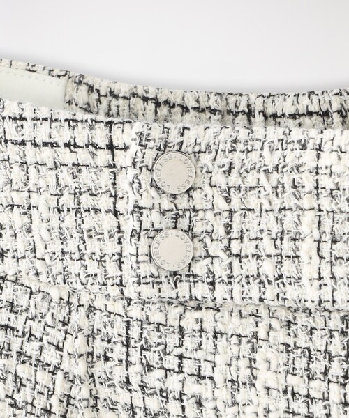 LOVELESS（ラブレス）の「ツイードストレートパンツ（スラックス・レディース・オフホワイト/ダークネイビー・36/34/38）」の15枚目の写真