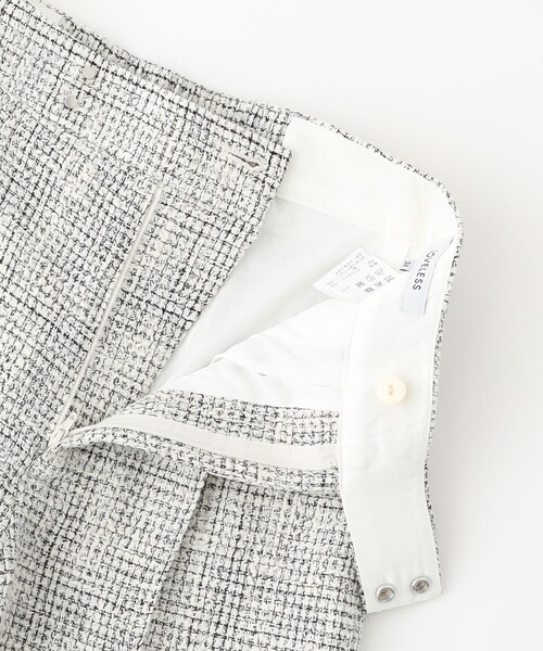 LOVELESS（ラブレス）の「ツイードストレートパンツ（スラックス・レディース・オフホワイト/ダークネイビー・36/34/38）」の16枚目の写真