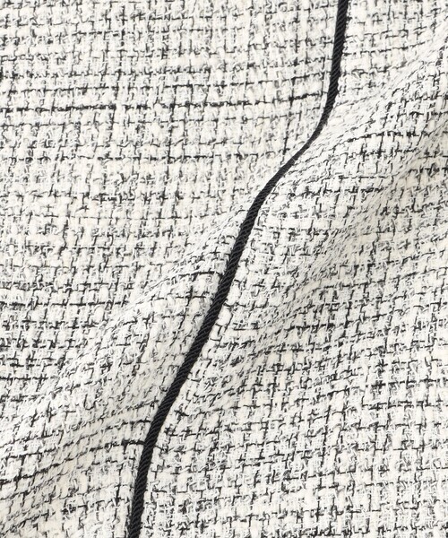 LOVELESS（ラブレス）の「ツイードストレートパンツ（スラックス・レディース・オフホワイト/ダークネイビー・36/34/38）」の17枚目の写真