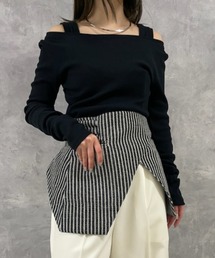 レイヤードカットトップス