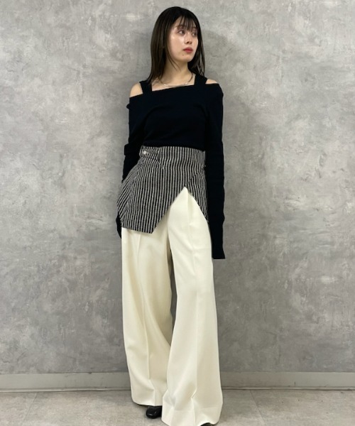 最終値下げstyling/ レイヤードカットトップス　スタイリング セール】レイヤードカットトップス（Tシャツ/カットソー