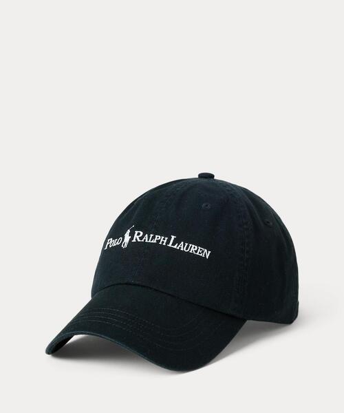 Polo Ralph Lauren ブラック コットンキャップ POLO RALPH LAUREN (ポロ ラルフローレン)】30代におすすめの黒
