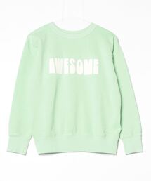 Mixta - Mixta スウェット(S) 新品未使用　グリーン Mixta ミクスタ コットン プリント クルーネック スウェット