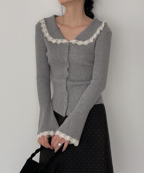 REBALANCE(リバランス)の「レースタイトニットトップス(Tシャツ/カットソー・レディース・A/C/E/F・FREE)」の15枚目の写真