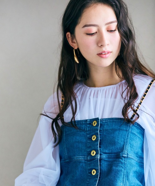 Audie a Muses(オーディアミューズ)の「ドロップピアス(ピアス(両耳用)・レディース・ゴールド・FREE)」の3枚目の写真