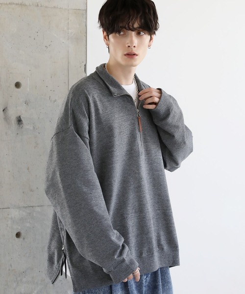 ミラノリブハイゲージハーフジップニット（ニット/セーター）｜ETELIO