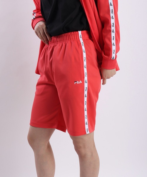 セール】FILA テープ付き ジャージ ハーフパンツ レディース