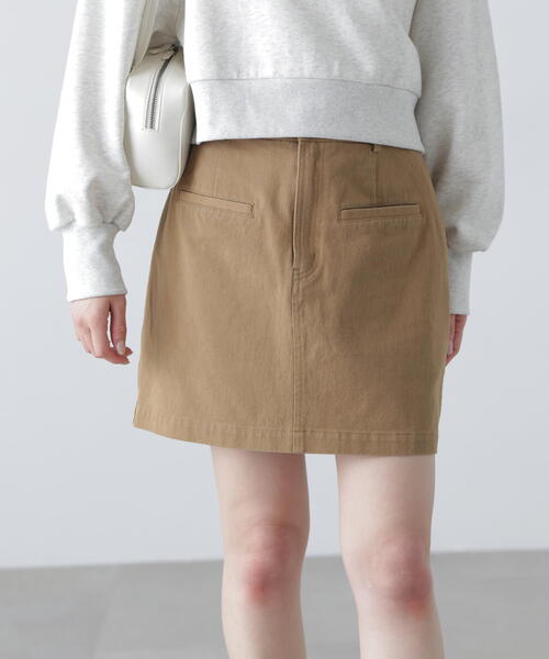 FREE'S MART（フリーズマート）の「〈セットアップ対応〉ウォッシュドミニスカート（スカート・レディース・ホワイト/ブラック/ベージュ・SMALL/MEDIUM）」の3枚目の写真