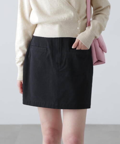 FREE'S MART（フリーズマート）の「〈セットアップ対応〉ウォッシュドミニスカート（スカート・レディース・ホワイト/ブラック/ベージュ・SMALL/MEDIUM）」の2枚目の写真