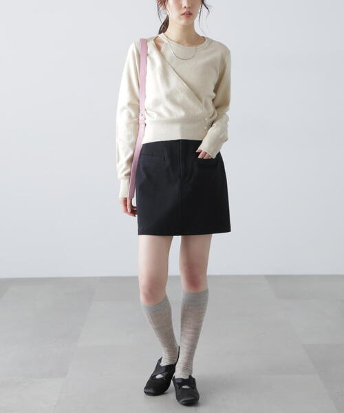 FREE'S MART（フリーズマート）の「〈セットアップ対応〉ウォッシュドミニスカート（スカート・レディース・ホワイト/ブラック/ベージュ・SMALL/MEDIUM）」の15枚目の写真