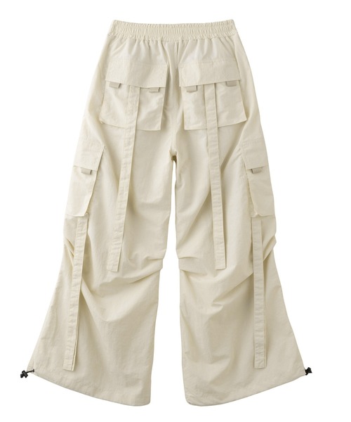 X-girl(エックスガール)の「TECH WIDE CARGO PANTS(カーゴパンツ・レディース・オフホワイト/ピンク/チャコール・S/M)」の19枚目の写真