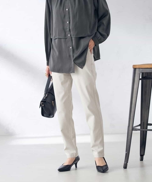 a.v.v（アーヴェヴェ）の「ハイパーストレッチスリムパンツ（その他パンツ・レディース・チャコールグレー/グレー系その他/ブラック/ネイビー/ベージュ・34/36/38/40/42）」の4枚目の写真