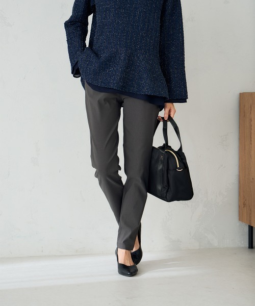 a.v.v（アーヴェヴェ）の「ハイパーストレッチスリムパンツ（その他パンツ・レディース・チャコールグレー/グレー系その他/ブラック/ネイビー/ベージュ・34/36/38/40/42）」の3枚目の写真
