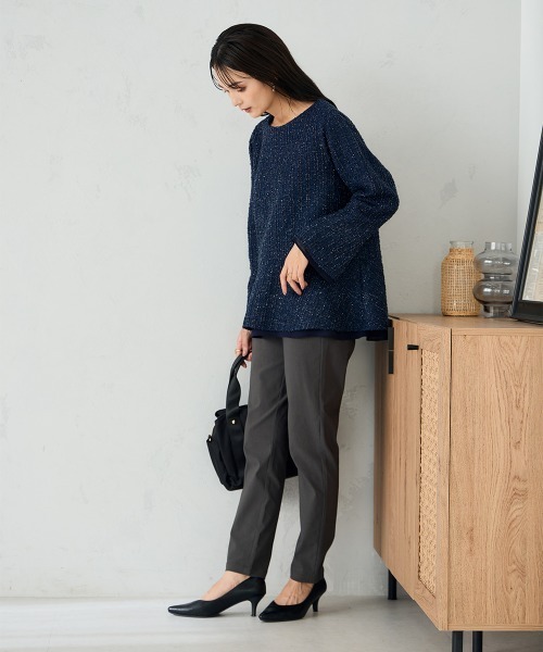 a.v.v（アーヴェヴェ）の「ハイパーストレッチスリムパンツ（その他パンツ・レディース・チャコールグレー/グレー系その他/ブラック/ネイビー/ベージュ・34/36/38/40/42）」の11枚目の写真