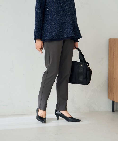a.v.v（アーヴェヴェ）の「ハイパーストレッチスリムパンツ（その他パンツ・レディース・チャコールグレー/グレー系その他/ブラック/ネイビー/ベージュ・34/36/38/40/42）」の9枚目の写真