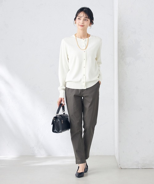 a.v.v（アーヴェヴェ）の「ハイパーストレッチスリムパンツ（その他パンツ・レディース・チャコールグレー/グレー系その他/ブラック/ネイビー/ベージュ・34/36/38/40/42）」の16枚目の写真