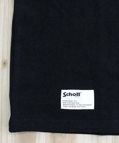 Schott(ショット)の「QUALITY OVER QUANTITY T-SHIRT(Tシャツ/カットソー・メンズ・ホワイト/ブラック・M/L/XL/XXL)」の10枚目の写真