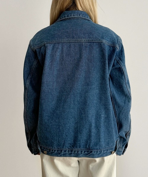CANAL JEAN(キャナルジーン)の「choice_cnl ZIPデニムジャケット(デニムジャケット・レディース・インディゴブルー・ONE SIZE)」の4枚目の写真