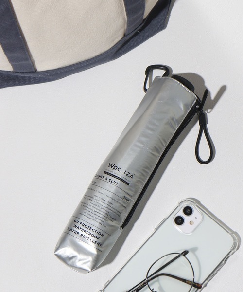 GLOBAL WORK（グローバルワーク）の「ライトスリム晴雨兼用傘/284027（折りたたみ傘・メンズ・オフホワイト/グレー/ブラック/シルバー/ライトグレー・FREE）」の5枚目の写真