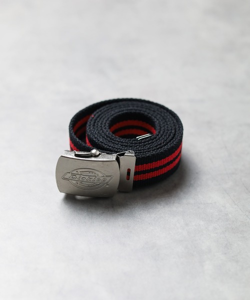 Dickies（ディッキーズ）の「【RS】【Dickies】 GI Belt（ベルト・メンズ・ブラック×ホワイト/カーキ/ブラック/ブラック×レッド/オフホワイト/ネイビー系/ホワイト系その他/イエロー/グリーン系その他/ベージュ・FREE）」の6枚目の写真