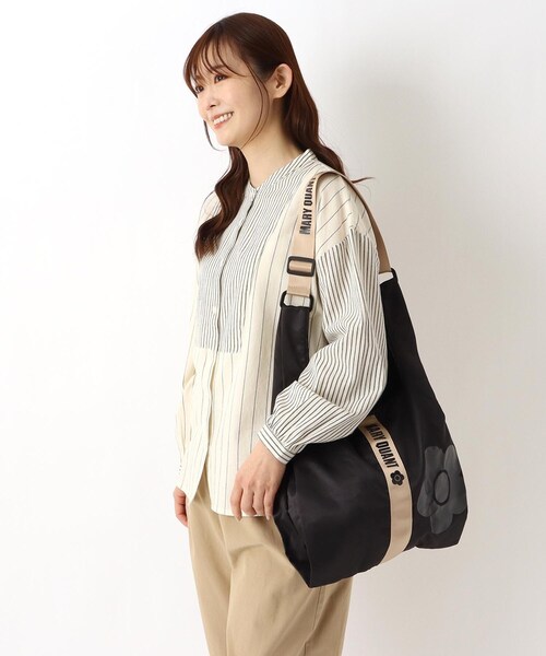 バッグ MARY QUANT Cord Pack メッシュMARYロゴ刺繍 2WAYミニトート｜マリークヮントの通販
