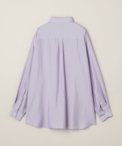 ATTISESSION（アティセッション）の「＜ATTISESSION＞シャンブレー シャツ（シャツ/ブラウス・レディース・ライラック/ダークブラウン・FREE）」の4枚目の写真