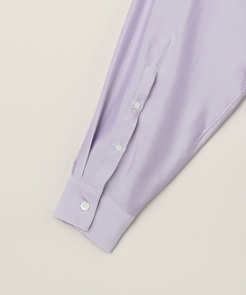 ATTISESSION（アティセッション）の「＜ATTISESSION＞シャンブレー シャツ（シャツ/ブラウス・レディース・ライラック/ダークブラウン・FREE）」の21枚目の写真