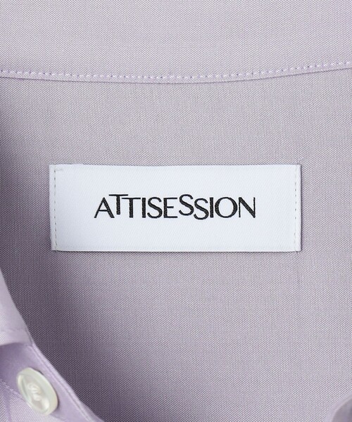 ATTISESSION（アティセッション）の「＜ATTISESSION＞シャンブレー シャツ（シャツ/ブラウス・レディース・ライラック/ダークブラウン・FREE）」の14枚目の写真