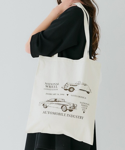 coca（coca）（コカ）の「プリントトートバッグ（トートバッグ・レディース・D/E/F/C/A/B・ONE SIZE）」の4枚目の写真