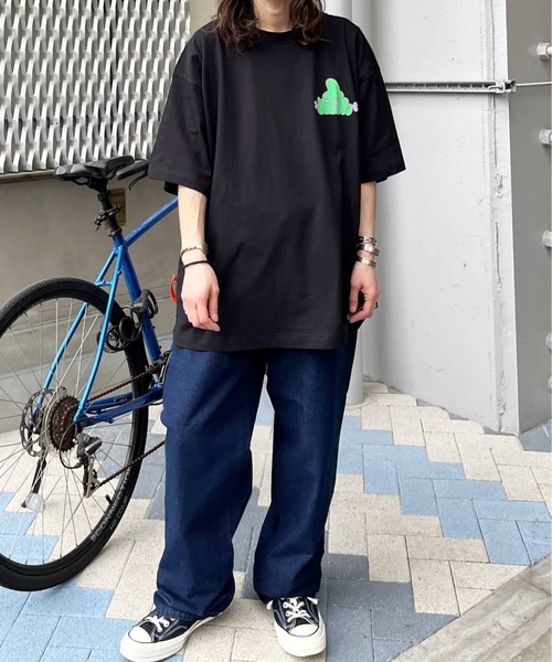 MODISH GAZE(モディシュガゼ)の「【MODISH GAZE】3柄アソートTシャツ(Tシャツ/カットソー・レディース・ブラック/ダークグリーン/ホワイト・X-LARGE)」の22枚目の写真