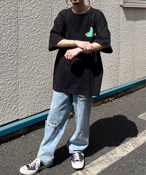 MODISH GAZE(モディシュガゼ)の「【MODISH GAZE】3柄アソートTシャツ(Tシャツ/カットソー・レディース・ブラック/ダークグリーン/ホワイト・X-LARGE)」の15枚目の写真